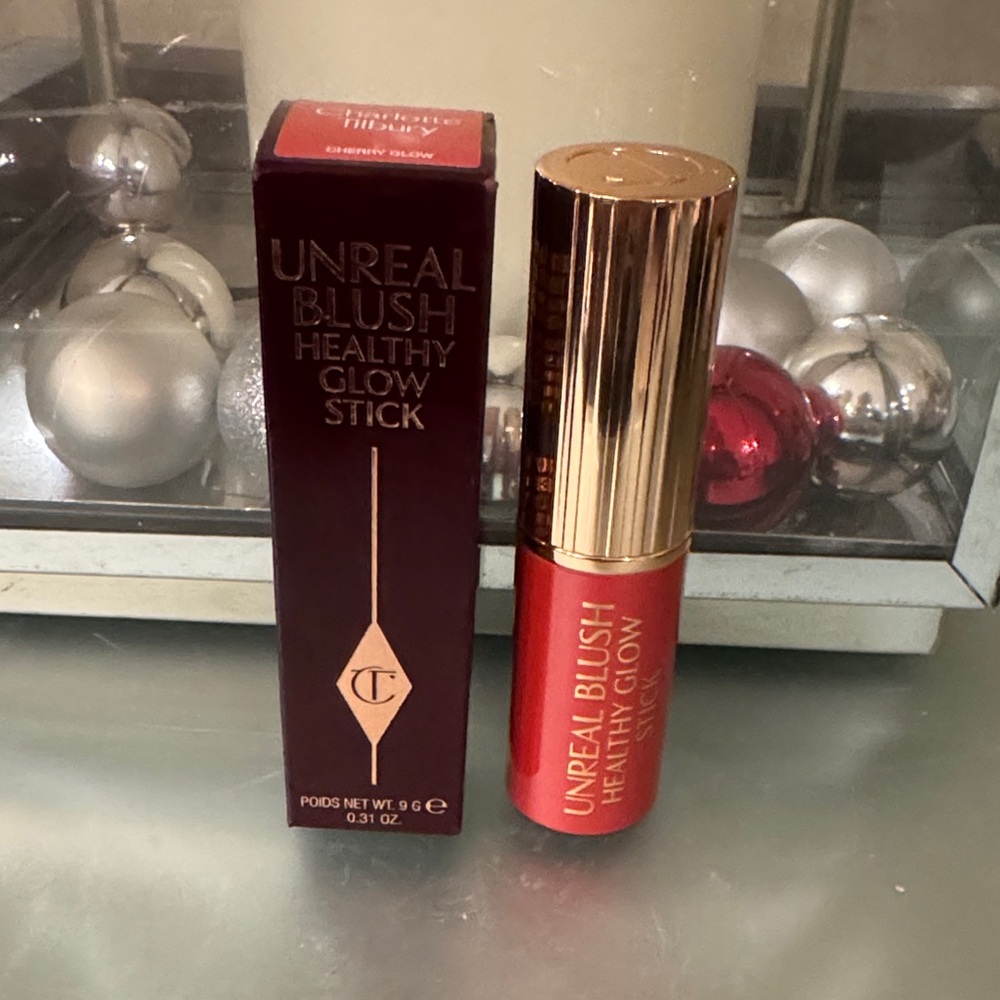 Charlotte, Tillberry, unreal, blush, healthy glow stick in shade - cherry glow